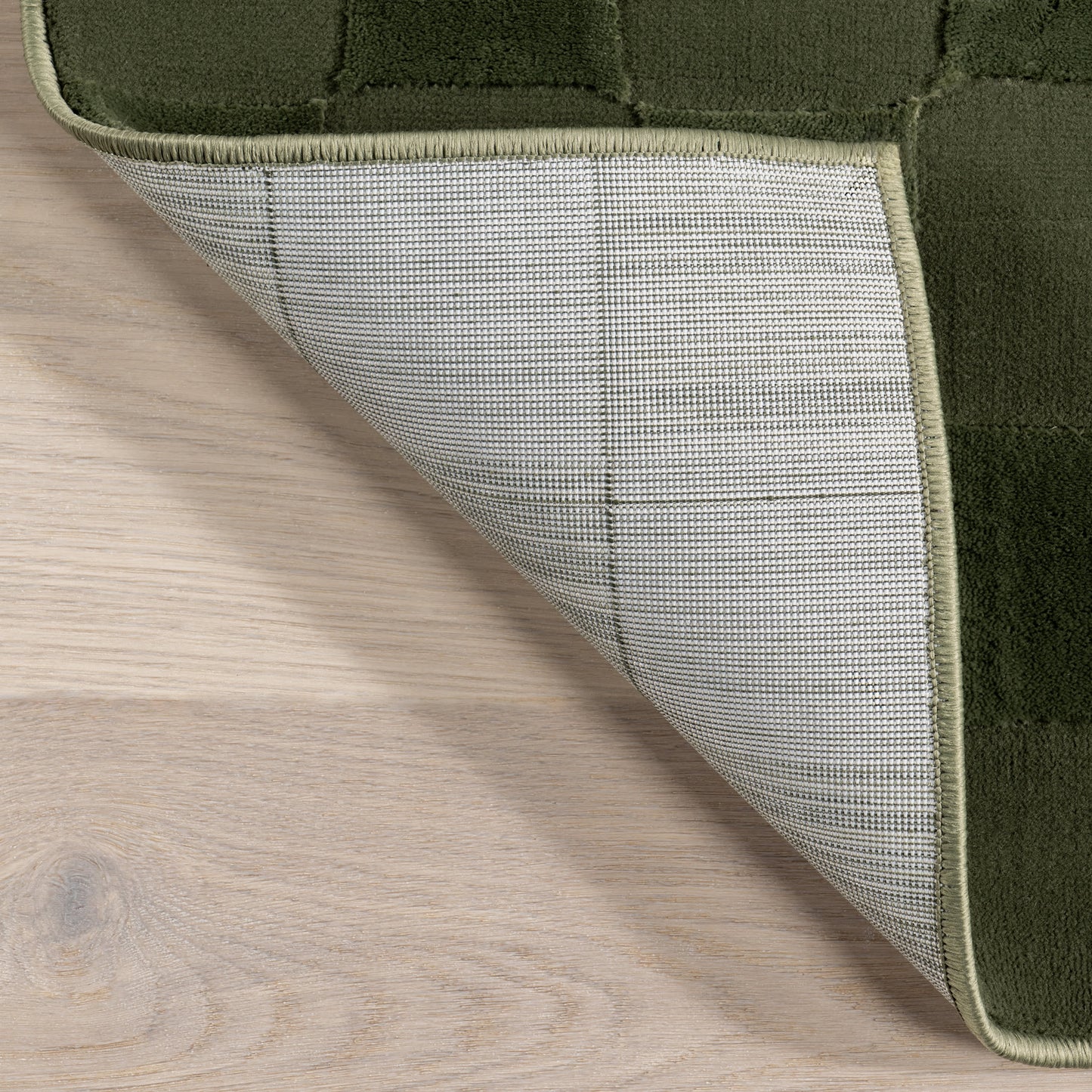 Eco-Friendly Cape May Plush Textured Rug in Green