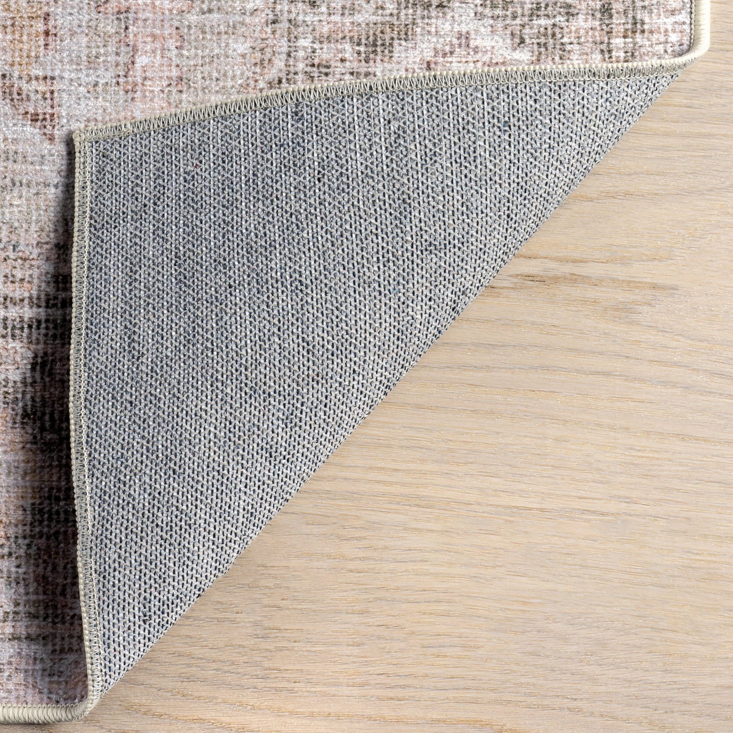 Ava Vintage Persian Spill-Resistant Washable Rug | Pale Pink