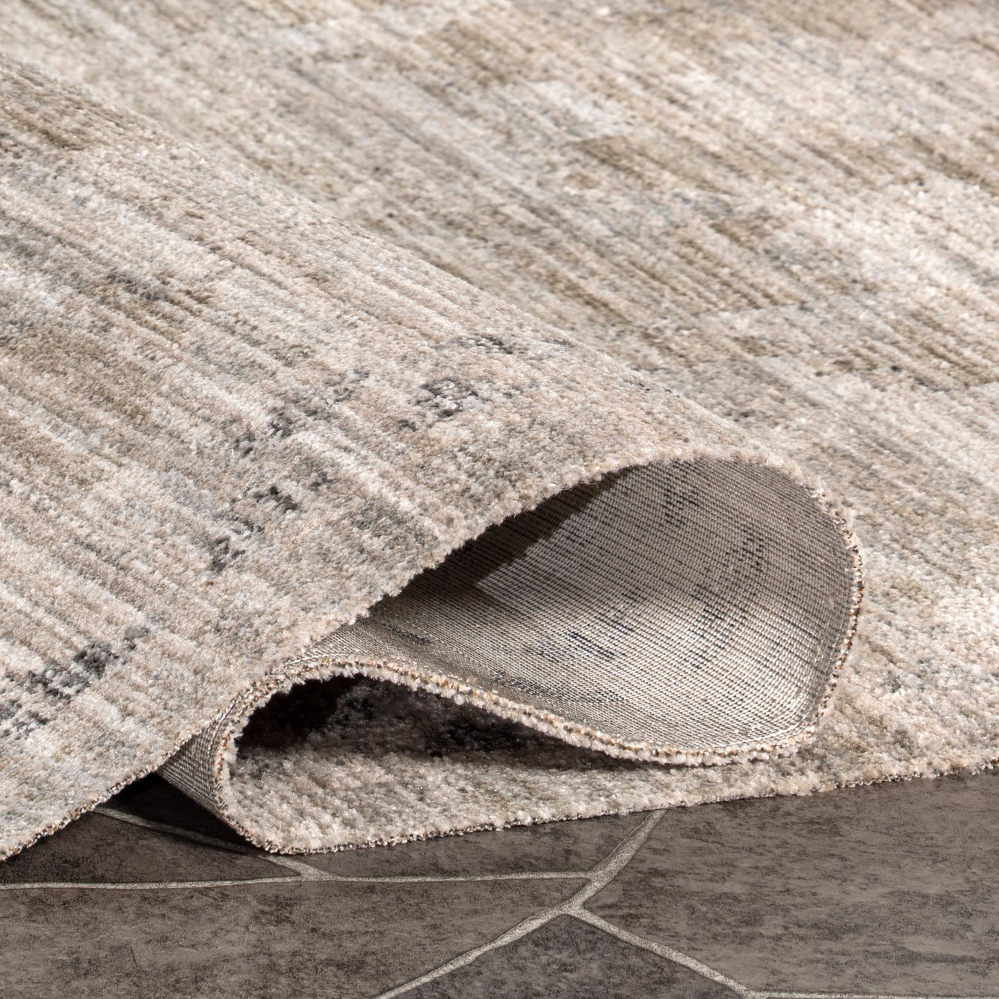 Shia Bordered Washable Indoor & Outdoor Rug - Beige