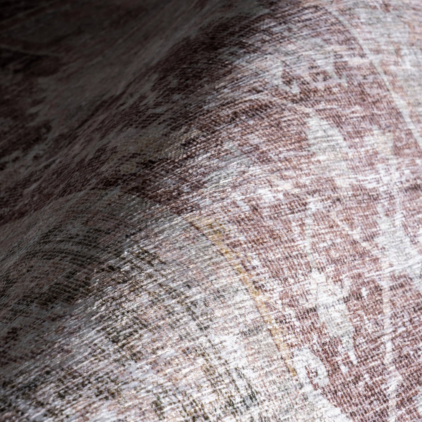 Ava Vintage Persian Spill-Resistant Washable Rug | Pale Pink