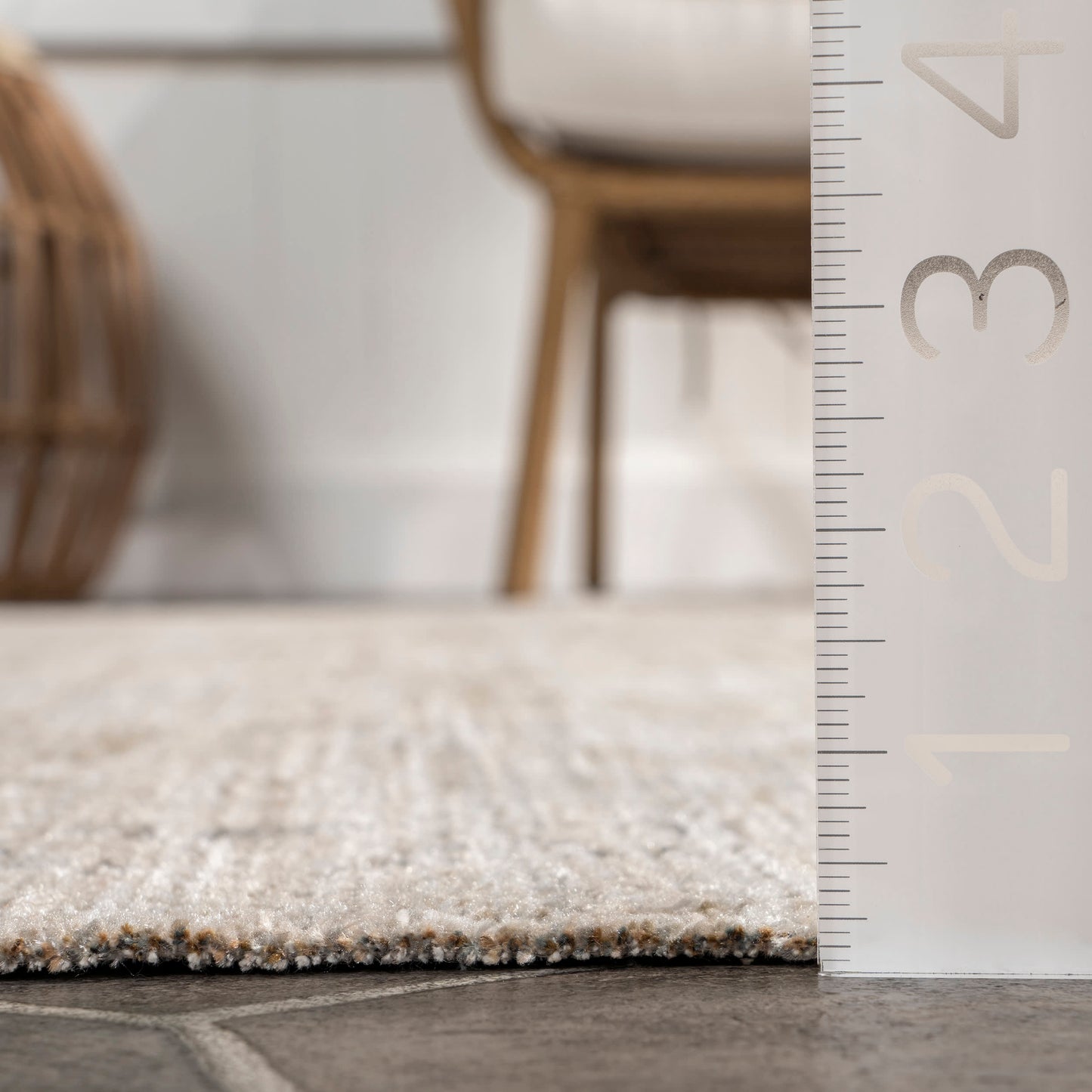 Shia Bordered Washable Indoor & Outdoor Rug - Beige